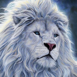 White Lion Diamond PAinting