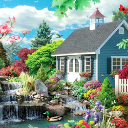 Waterfall & House Painting Kit