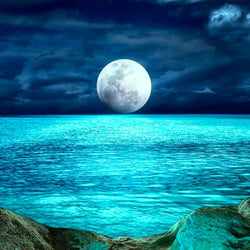 Moonlight on water Diamond Painting