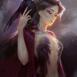Raven Goddess Diamond Painting