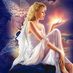 Mystical Angel Paint by Diamonds
