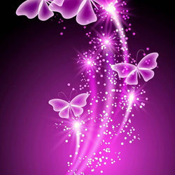 Neon Butterflies Sprinkling Magic Diamond Painting