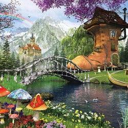 Old Shoe House Diamond Painting Kit