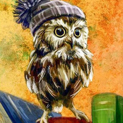Owl Square Drill Painting Kit