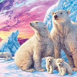 Polar Bears Full Drill painting