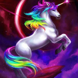 Rainbow Unicorn Paint by Diamonds