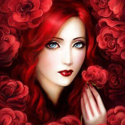 Stunning Lady Paint by Diamonds