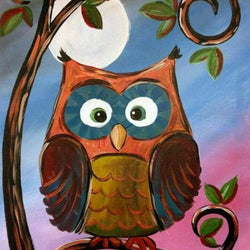 Resting Owl Diamond Painting Kit