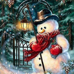 Snow Man Diamond Painting