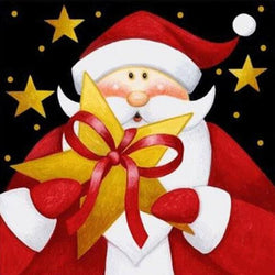 Santa Claus Christmas Card Diamond Painting