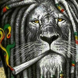 Smoker Lion Diamond Painting