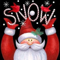 Snow Season Christmas Card Diamond Painting