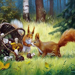 Squirrels DIY Diamond Painting