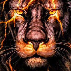 Strange Lion Diamond Painting