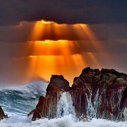 Sunlight Coming out of Clouds Diamond Painting