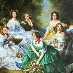The Empress Eugénie Surrounded by her Ladies Diamond Painting