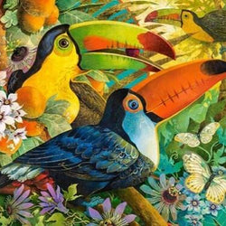 Toucans Pair Diamond Painting Kit