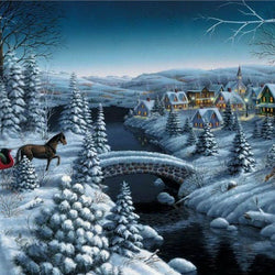 Winter Art by Thomas Kinkade Diamond Painting