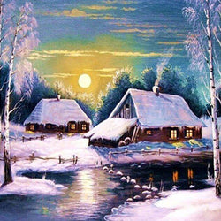 Winter Landscape Painting