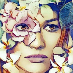 Woman Floral Art Diamond Painting Kit