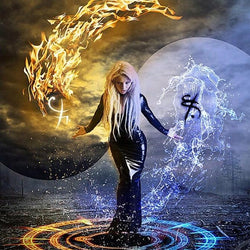Yin and Yang Art Paint by Diamonds