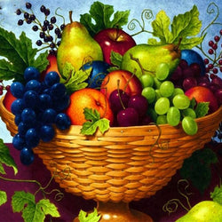 Fruits Paint with Diamonds