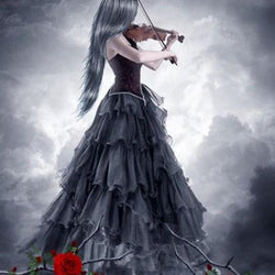violinist Girl Diamond Painting Kit
